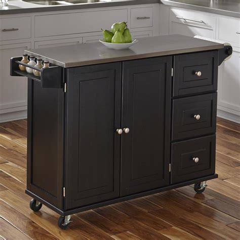 love storage cabinet kitchen island with stainless steel top|wayfair kitchen island stainless steel.